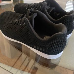 Black and white Nobull trainer shoes size 11